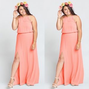 NWT show me your Mumu heather halter dress